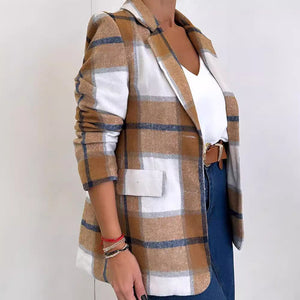 Casual Plaid Coat